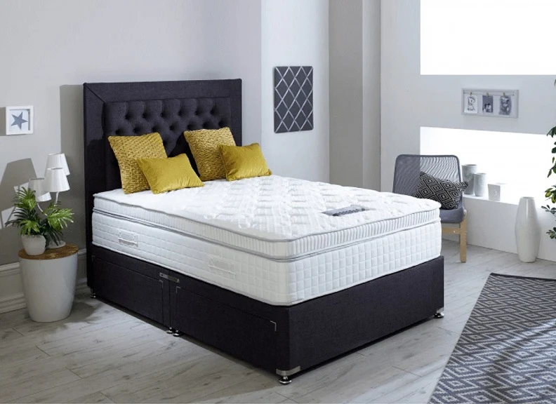 Durabeds 4 ft6 Standard Divan Base – Fabric Upholstery with Storage Options