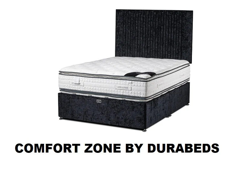 Durabeds 5 ft Standard Divan Base – Fabric Upholstery with Storage Options - Image 3
