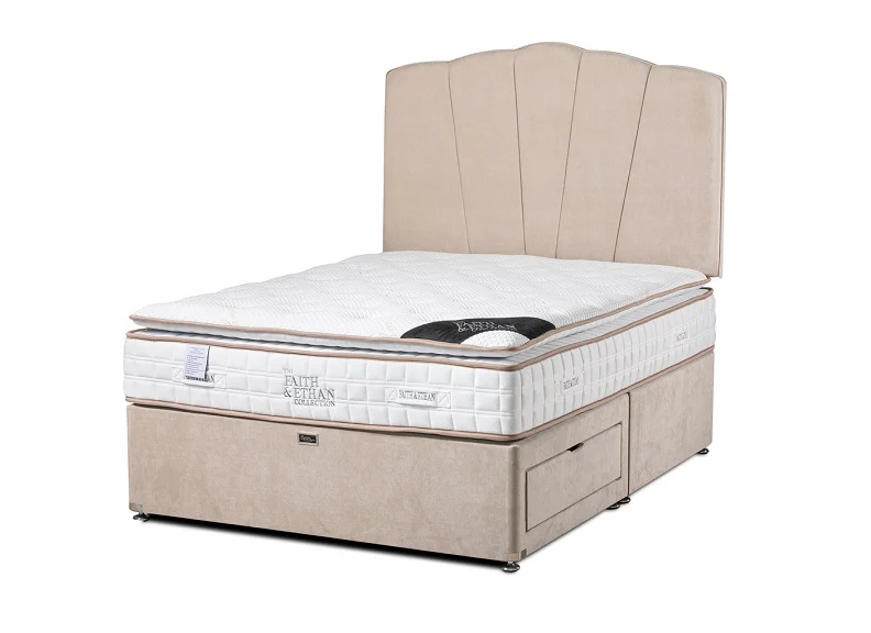 Durabeds Shell 36 Inch Headboard – Fabric or Faux Leather Upholstery