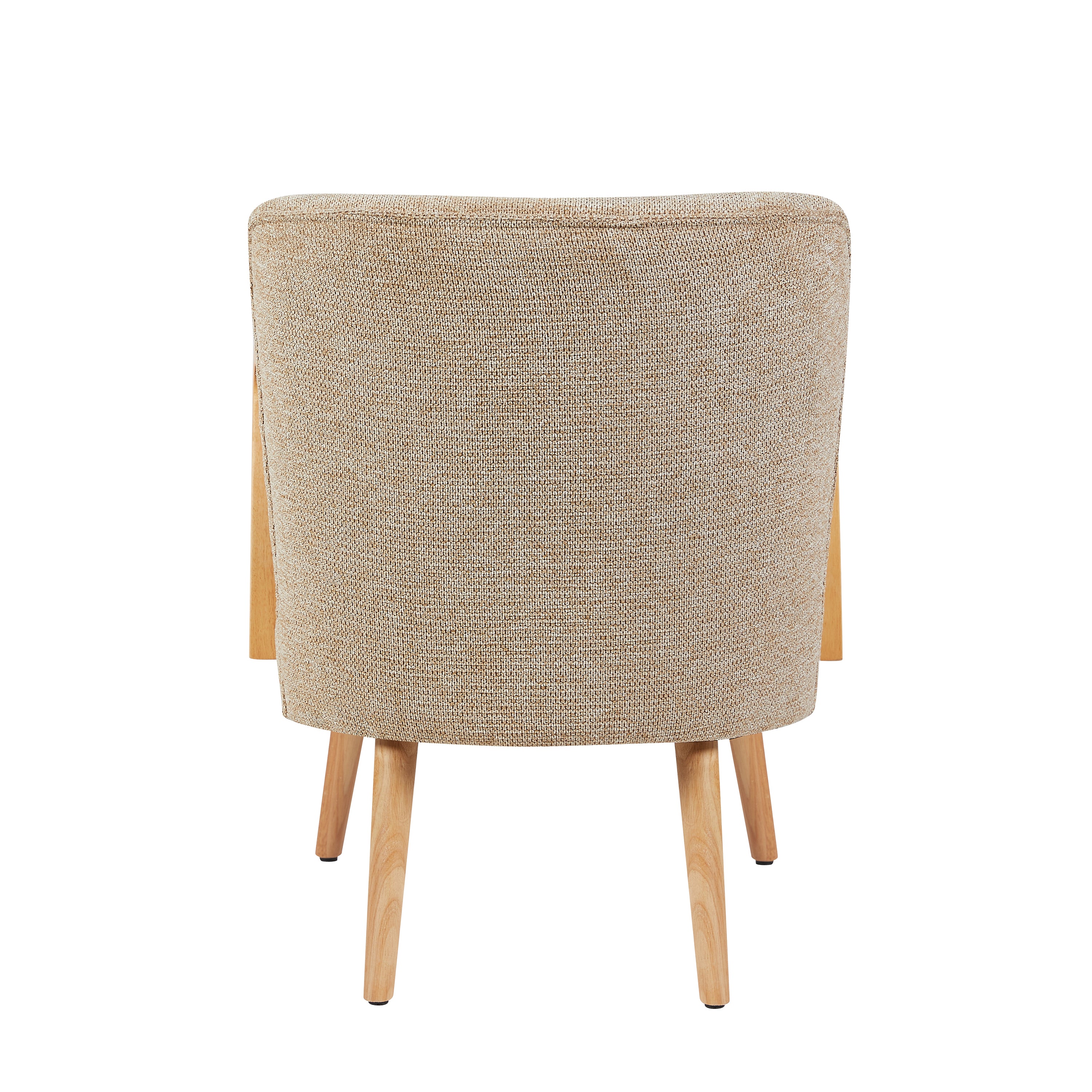 Eliza Chair – Oatmeal Upholstered Vintage Design - Image 5