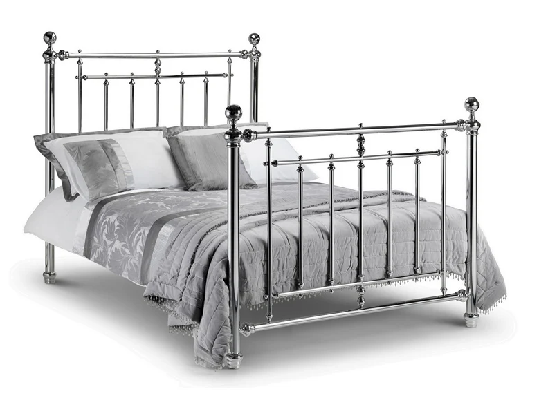 Empress Chrome Metal Bedframe - Image 3
