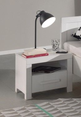 Erik Modern Nightstand with Storage Drawer - Image 2