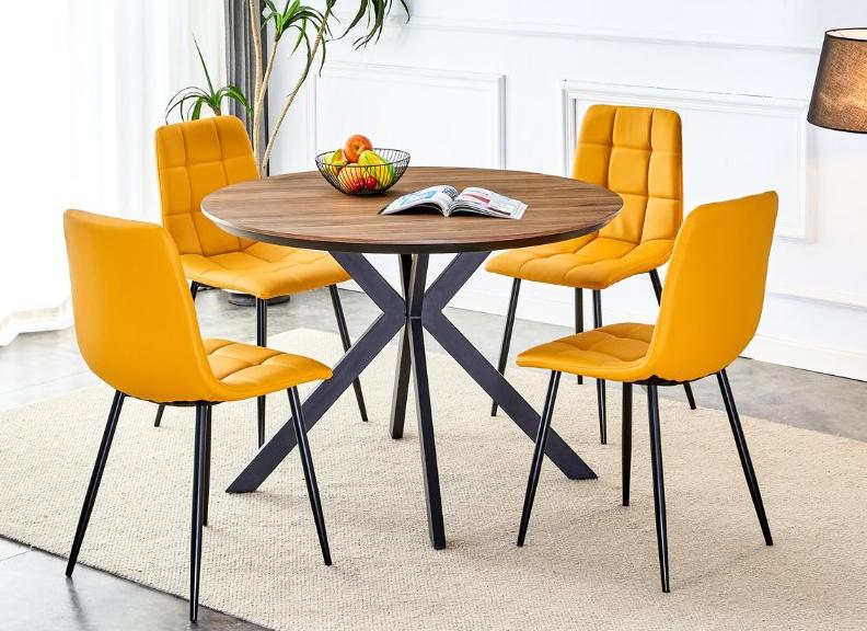 Erik Round Dining Table 1.1 Metre Walnut