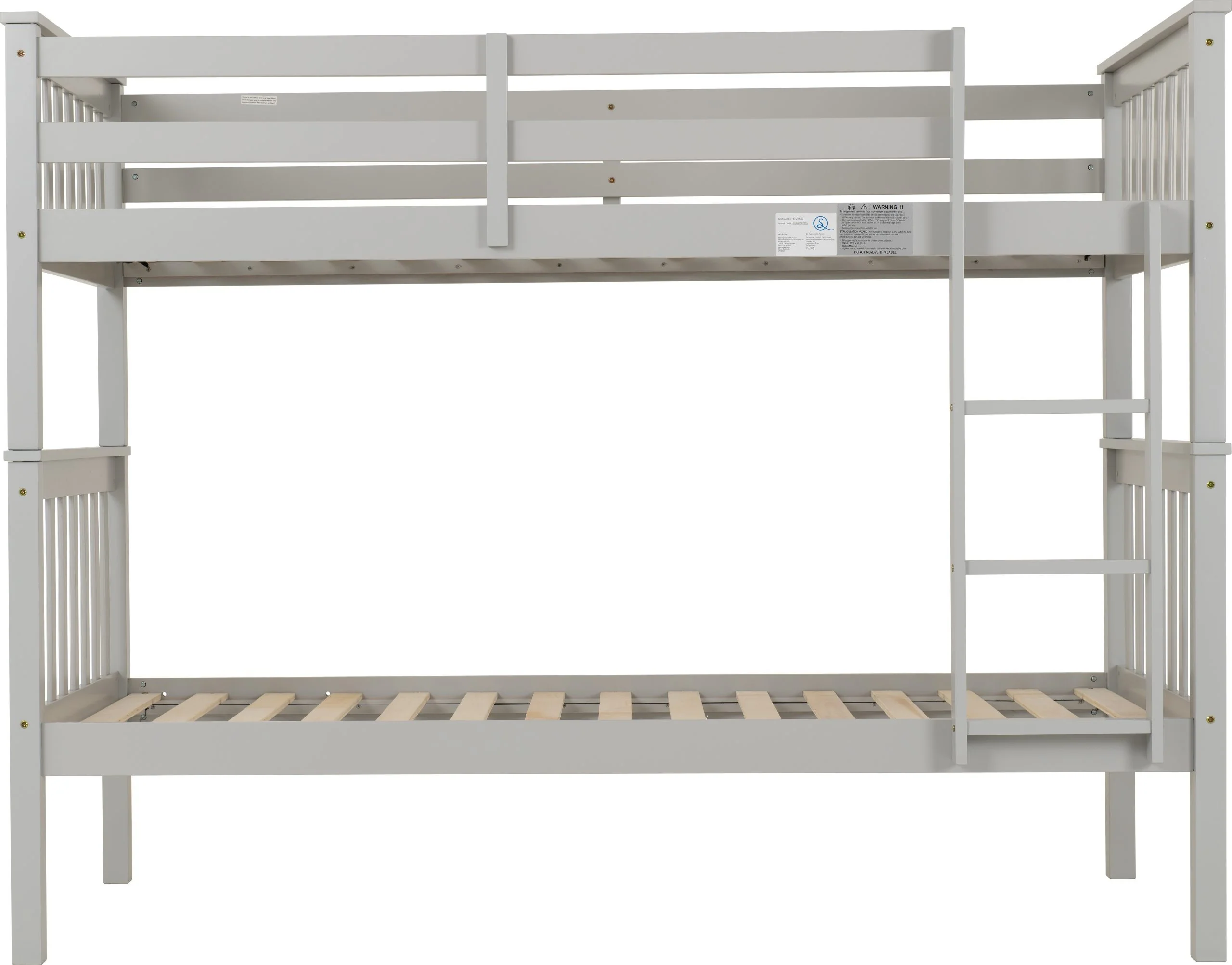 Erin 3' Bunk Bed – Light Grey - Image 3