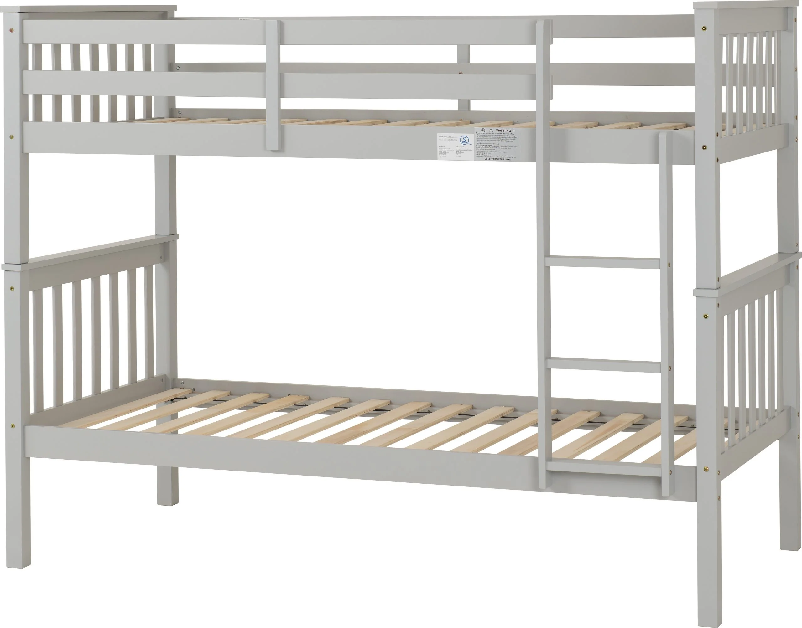Erin 3' Bunk Bed – Light Grey - Image 4