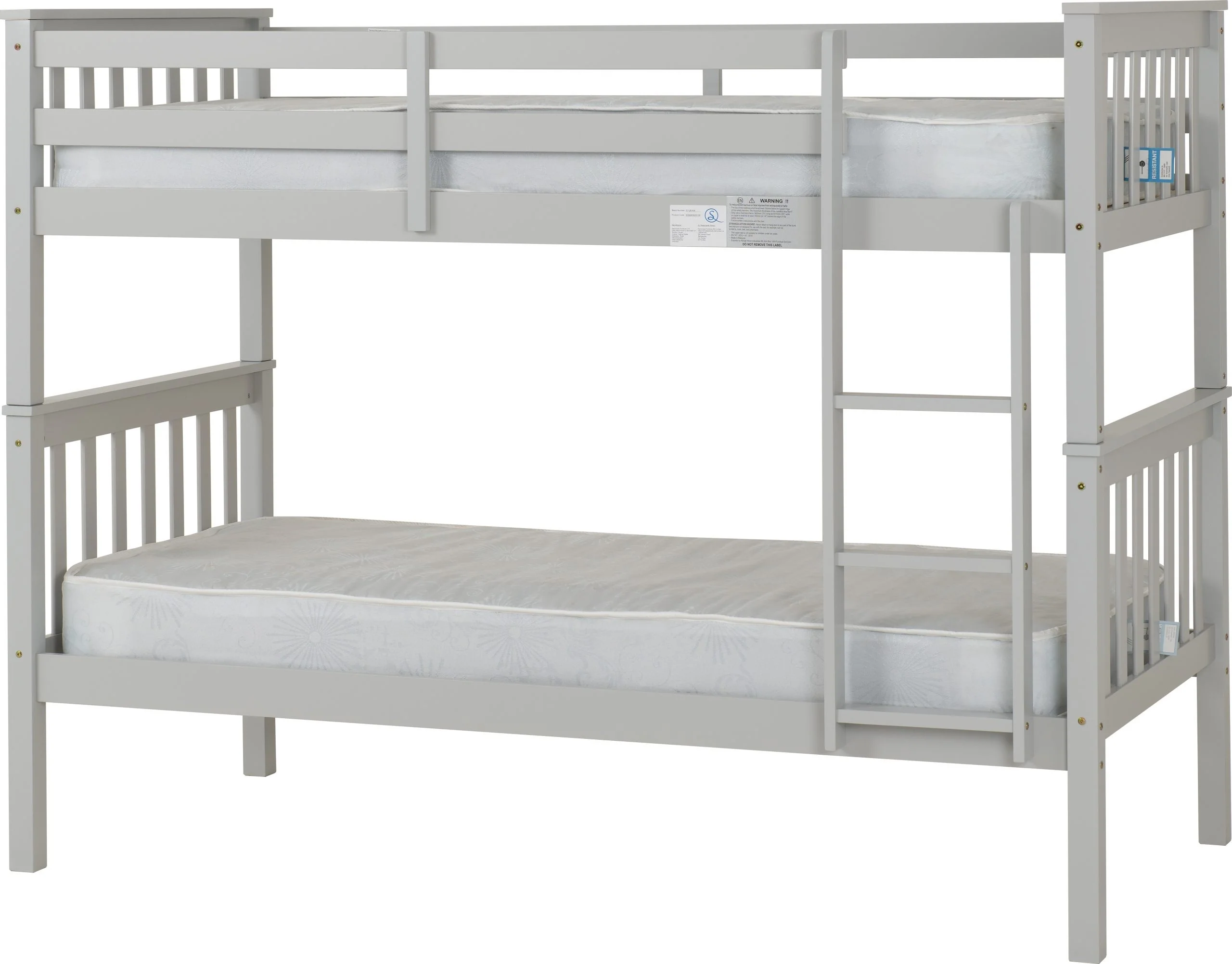 Erin 3' Bunk Bed – Light Grey - Image 5