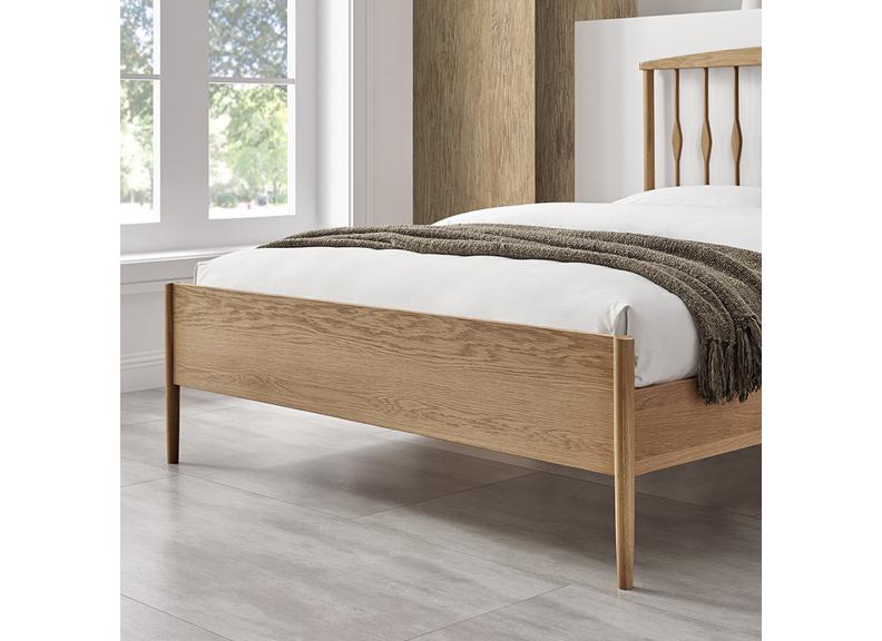 Estrie Oak Bedframe – Low Foot End Design - Image 3