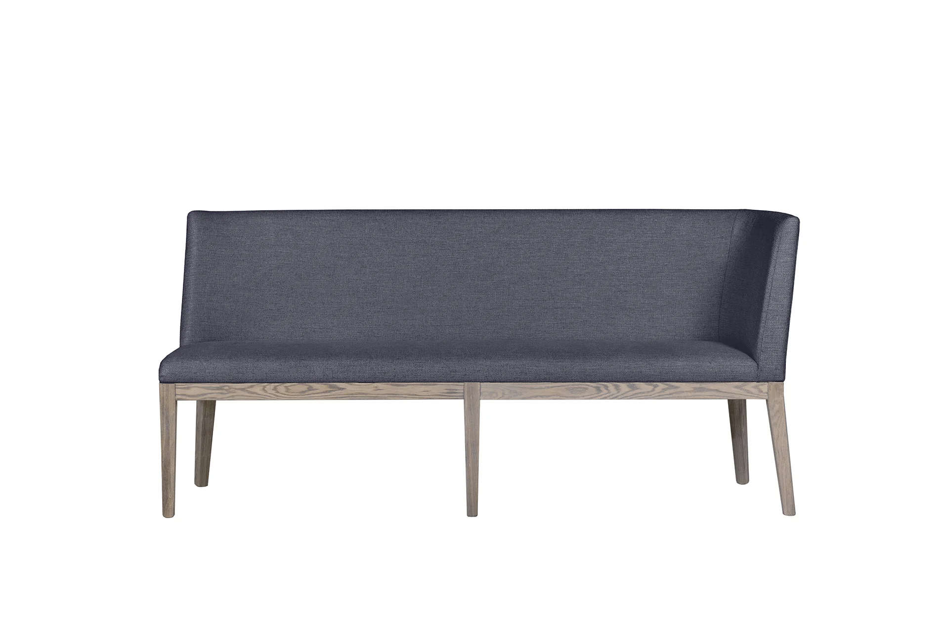 Falun Corner Bench – Dark Grey Upholstery with Solid Oak Legs - Image 5