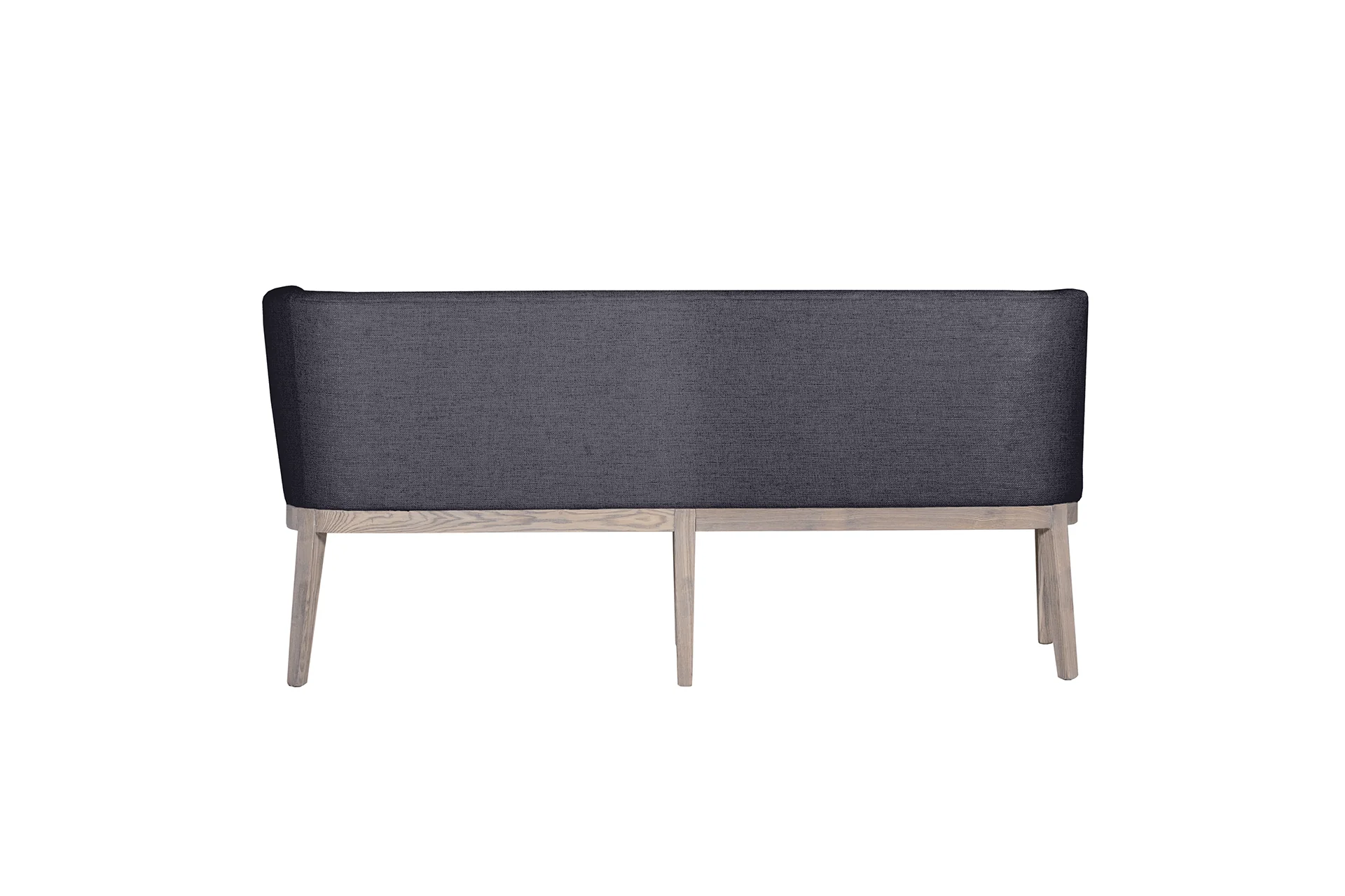 Falun Corner Bench – Dark Grey Upholstery with Solid Oak Legs - Image 6