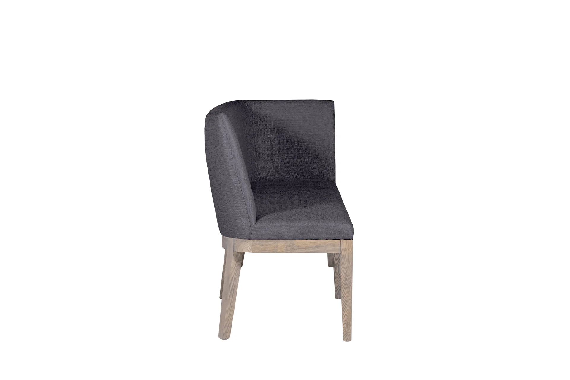 Falun Corner Bench – Dark Grey Upholstery with Solid Oak Legs - Image 7