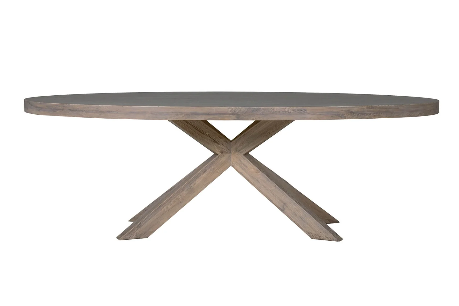 Falun Large Oval Dining Table – Smoked Oak - Image 3
