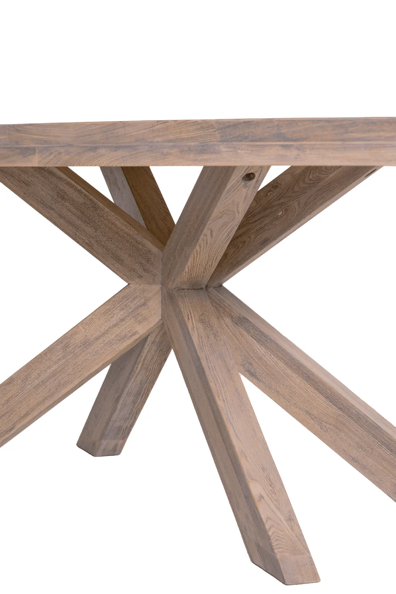 Falun Large Oval Dining Table – Smoked Oak - Image 5