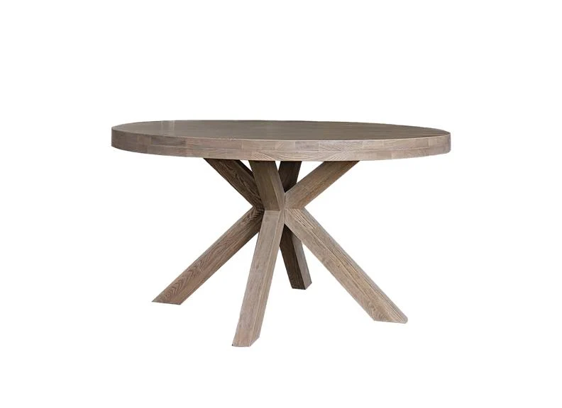 Falun Round Dining Set with Corner Bench & Chairs – Smoked Oak Finish - Image 11