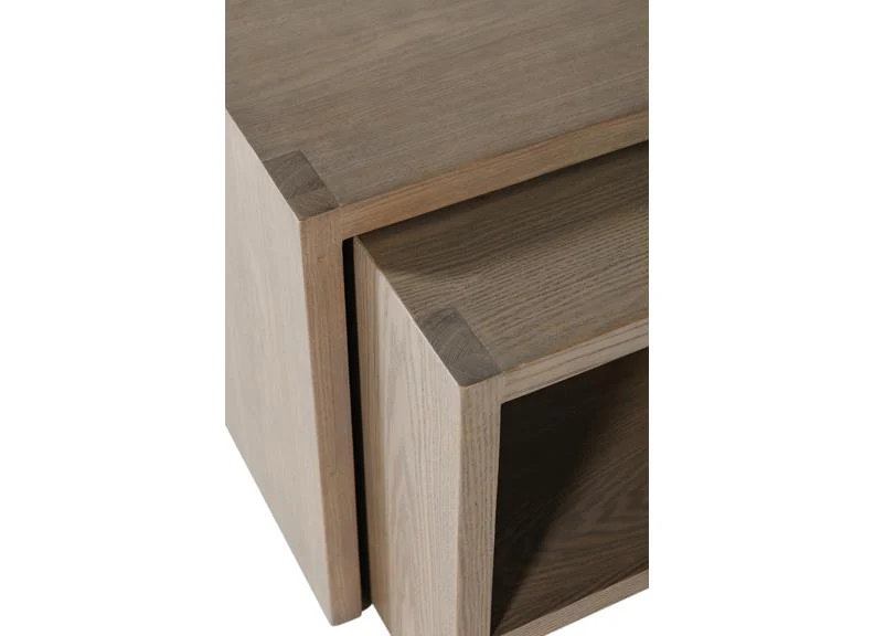 Falun Table Nest – Smoked Oak Set of 2 - Image 3