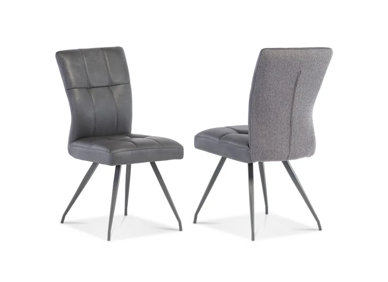 Fendi Dining Table W/Kabana Grey PU Dining Chairs - Image 3