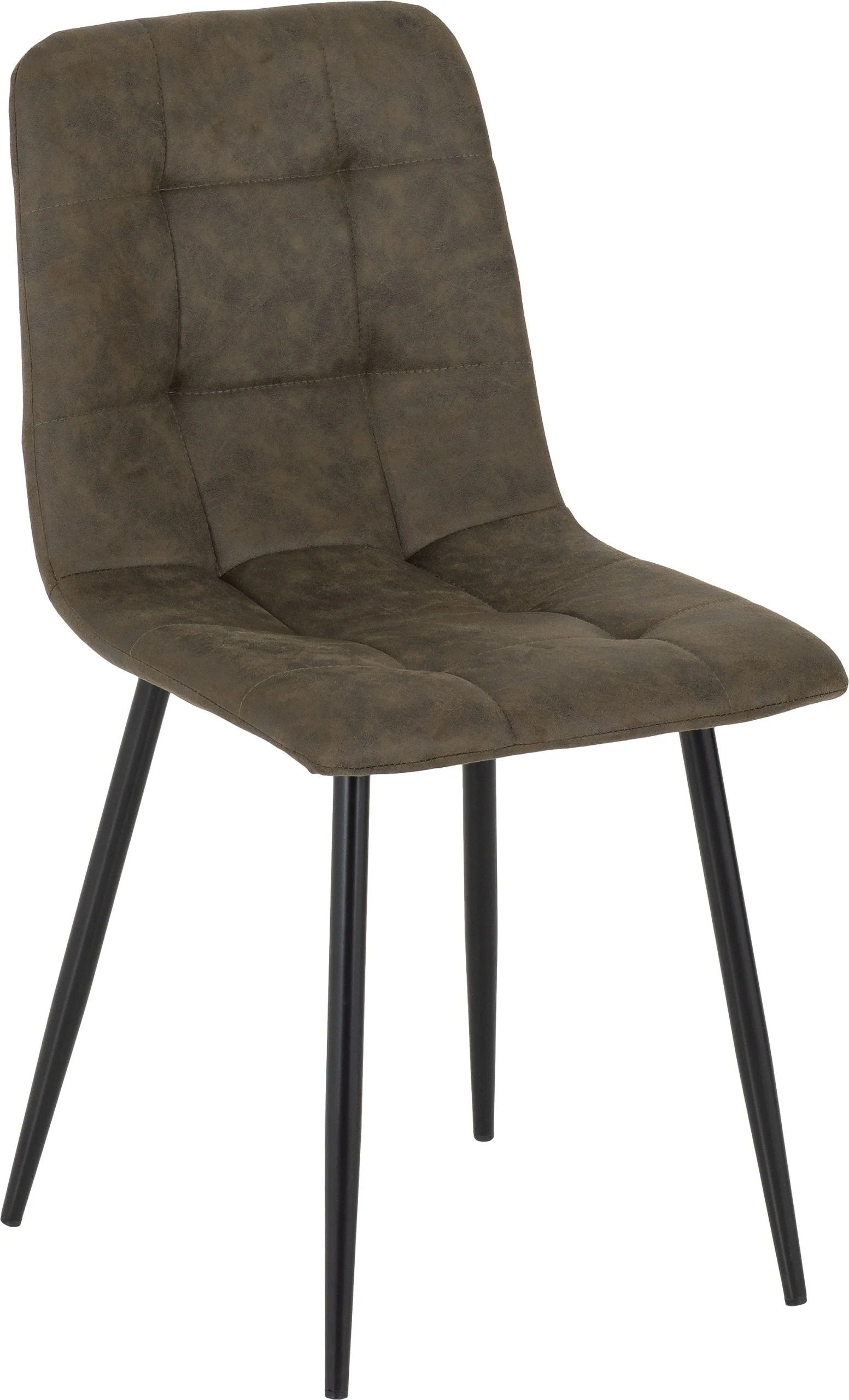 Fenton Dining Chair – Olive Green Suede with Black Metal Legs (X2 PER BOX) - Image 3