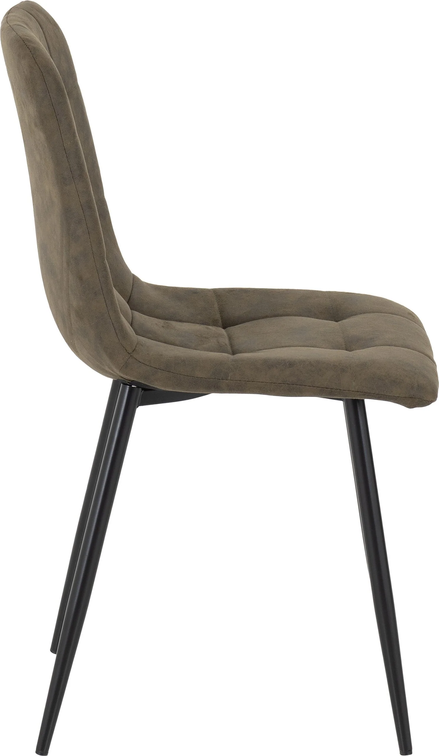 Fenton Dining Chair – Olive Green Suede with Black Metal Legs (X2 PER BOX) - Image 4