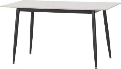 Fenton Dining Set – White Table with Dark Grey Suede Chairs (X4 CHAIRS) - Image 2