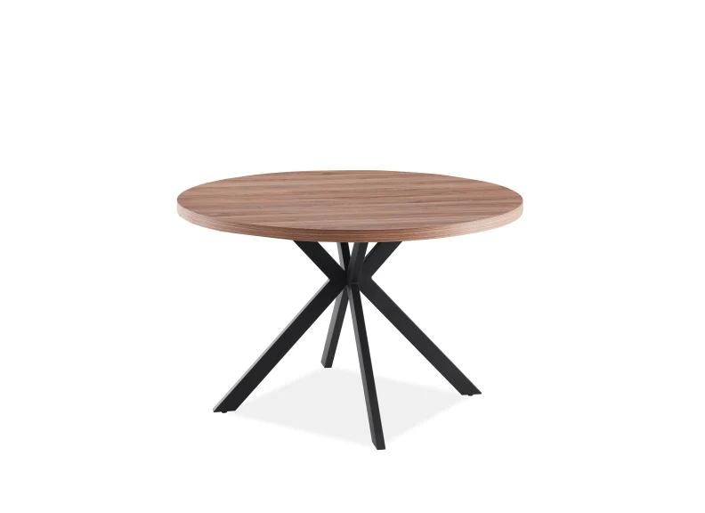 Fredrik Round Dining Set – Marble Effect Table with Six Faux Suede Chairs - Image 8
