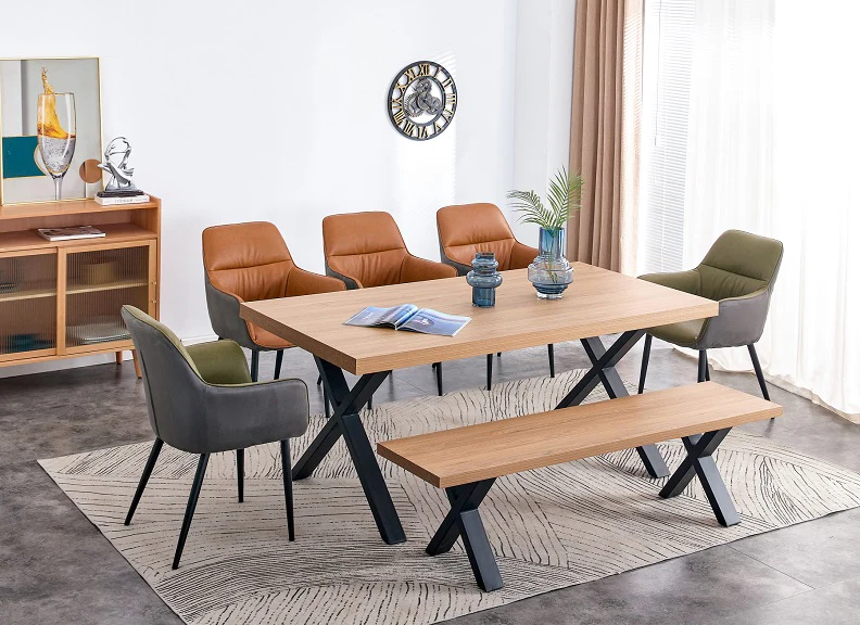 Fredrik X-Leg 1.8 m Dining Tables - Image 2