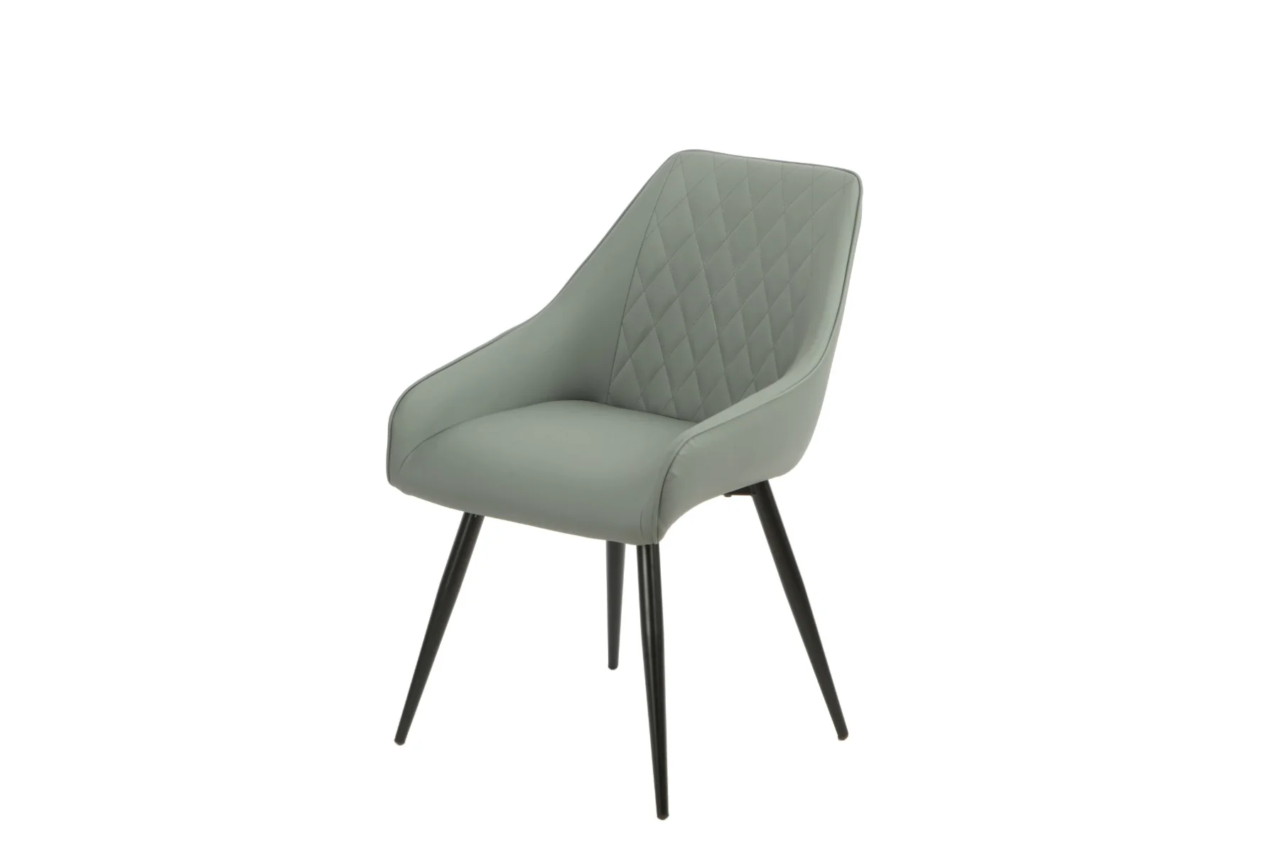 Gabriel Dining Chair Grey Swivel - Image 3