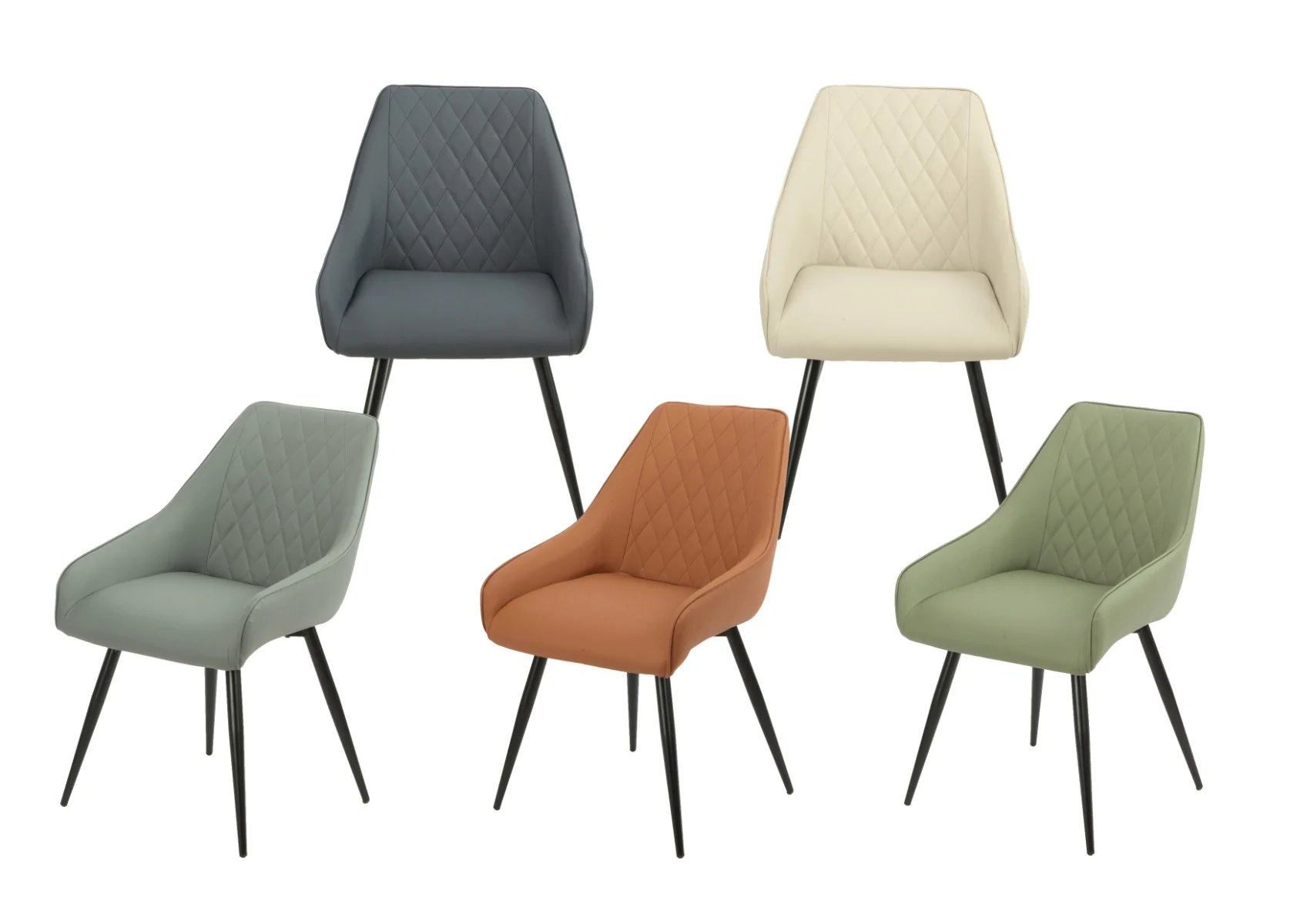 Gabriel Dining Chair Sage Green Swivel - Image 2