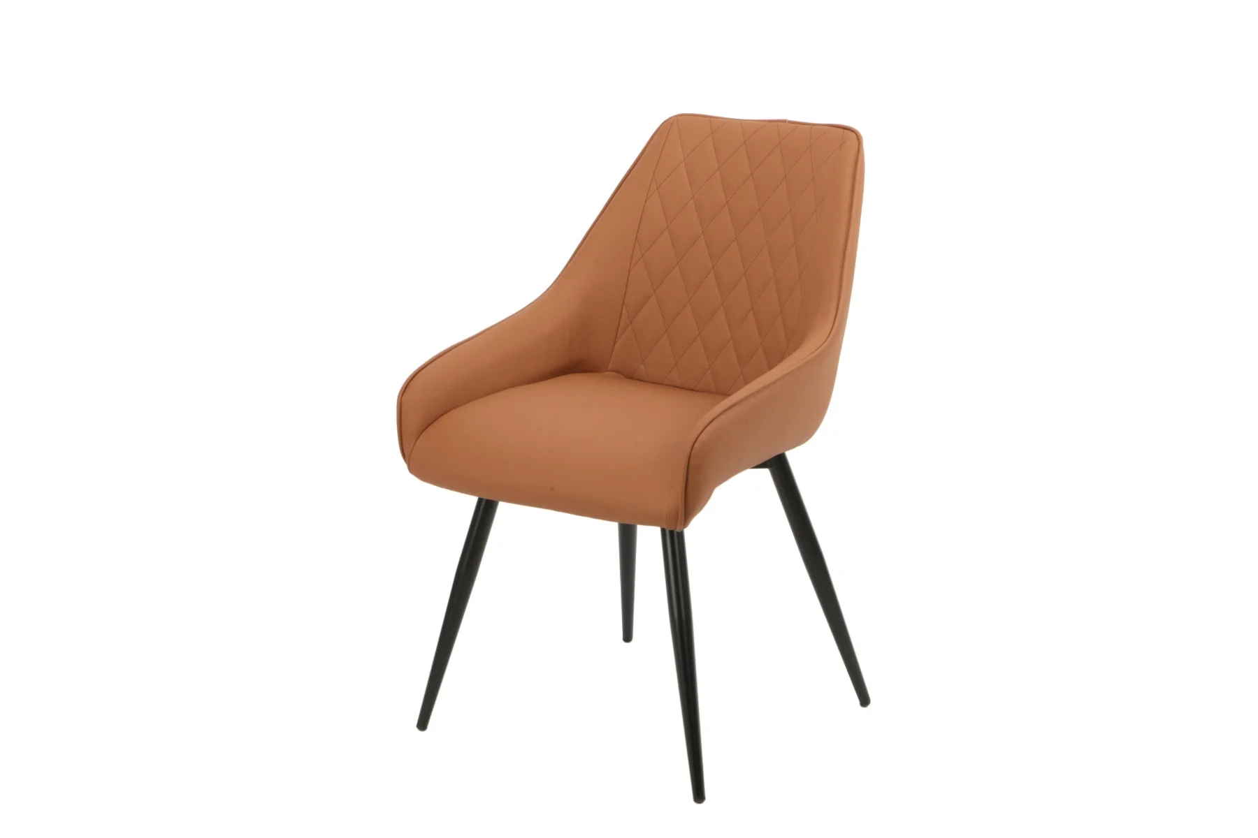 Gabriel Dining Chair Cognac Swivel (Salmon)