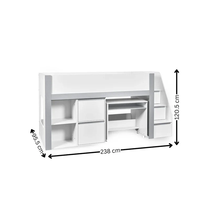 Gaia White Mid-Sleeper - Image 8