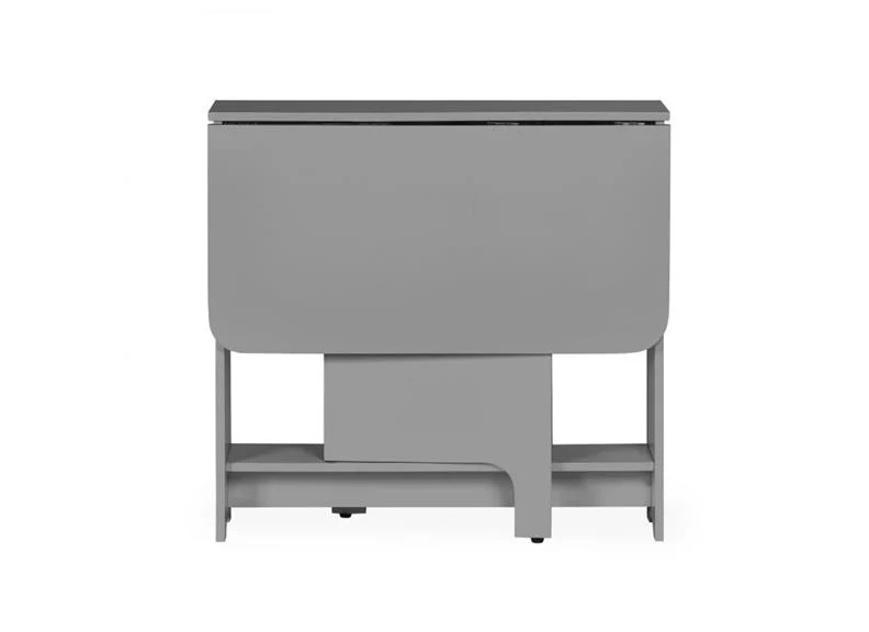 Gatan Small Gateleg Table with 2 Chairs - Grey - Image 3
