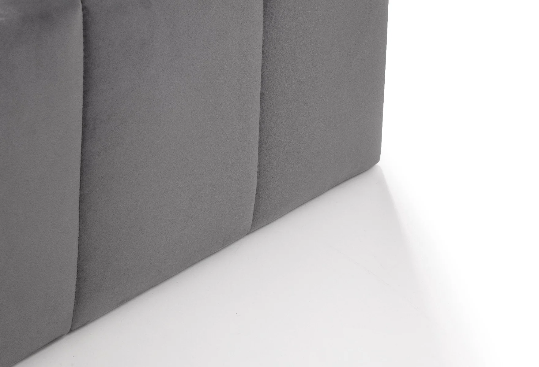Gatsby Storage Ottoman Bed Double 135cm - Light Grey - Image 3