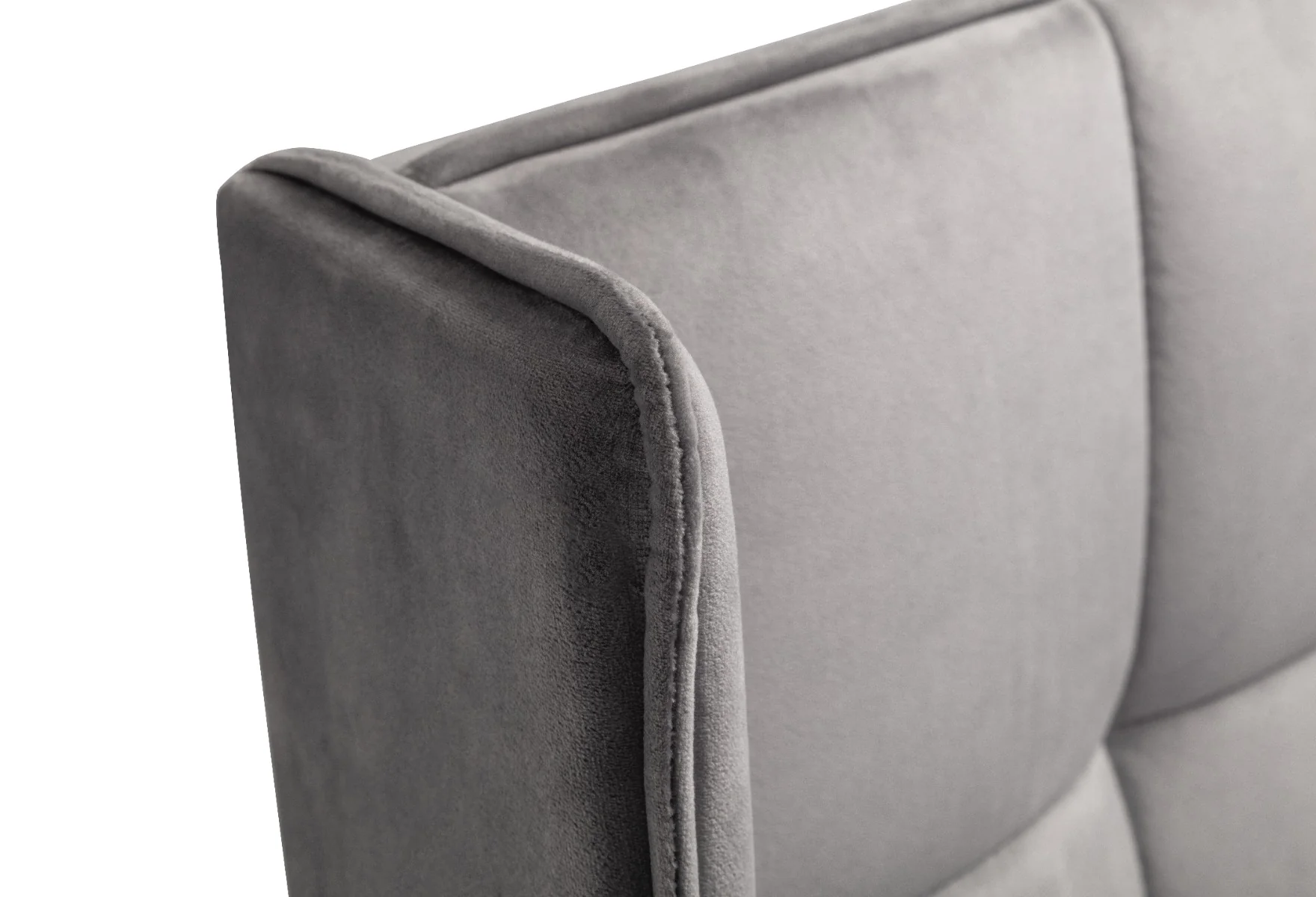 Gatsby King Size Storage Ottoman Bed – Light Grey Velvet - Image 4