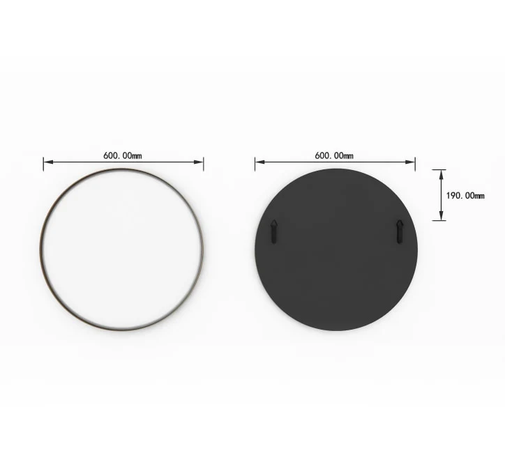 GD010 Circular Mirror – 60x60cm Gold Framed - Image 4
