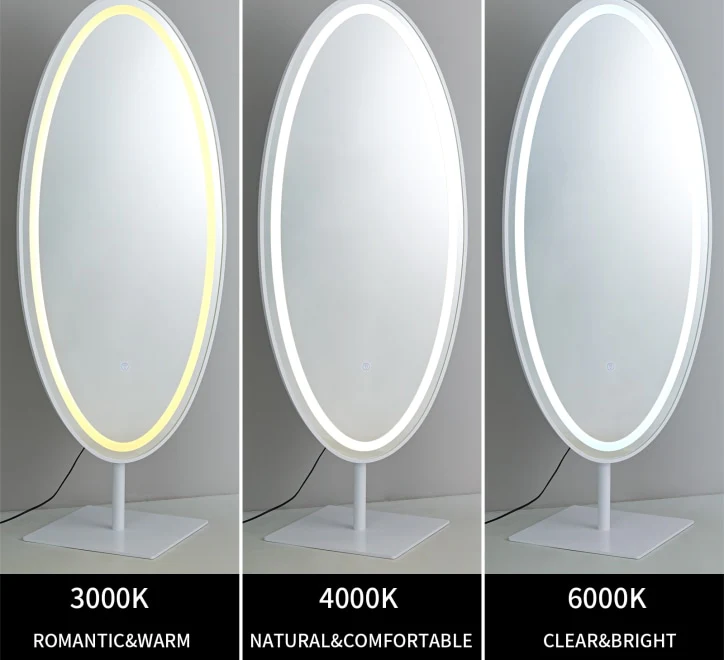 GD018 Oval Mirror – 150x60cm with LED & Bluetooth Speaker - Image 2