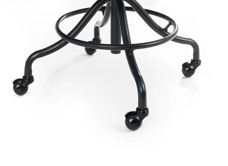 Gehry Office Chair – Brown Faux Leather with Swivel Seat - Image 5