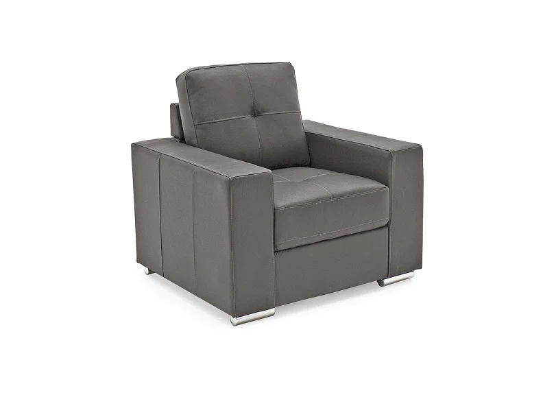 Gemona Armchairs – Bonded Leather Contemporary Design 940mm - Image 5