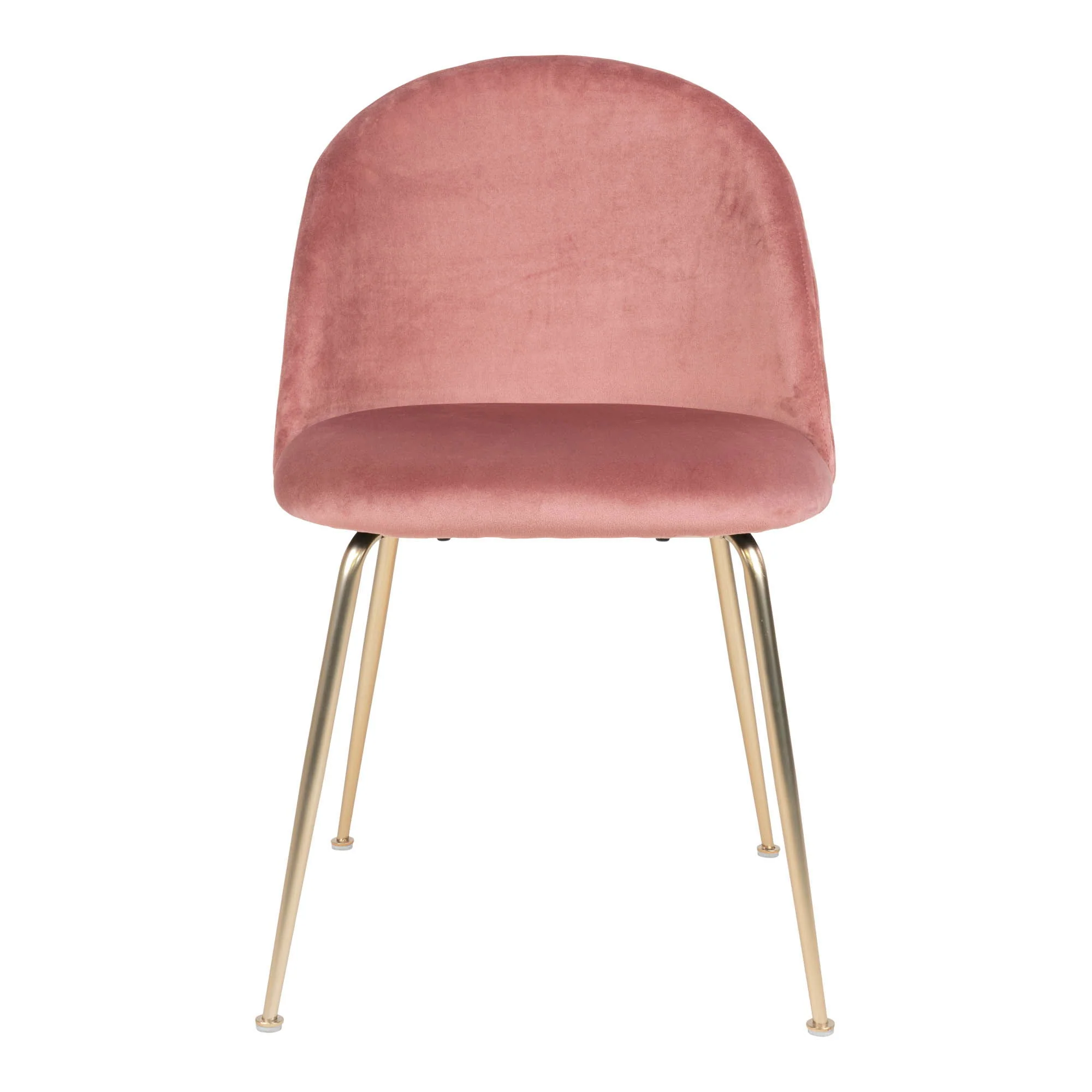 Geneve Dining Chair Option 1 – Rose Velvet with Steel Frame - Image 2
