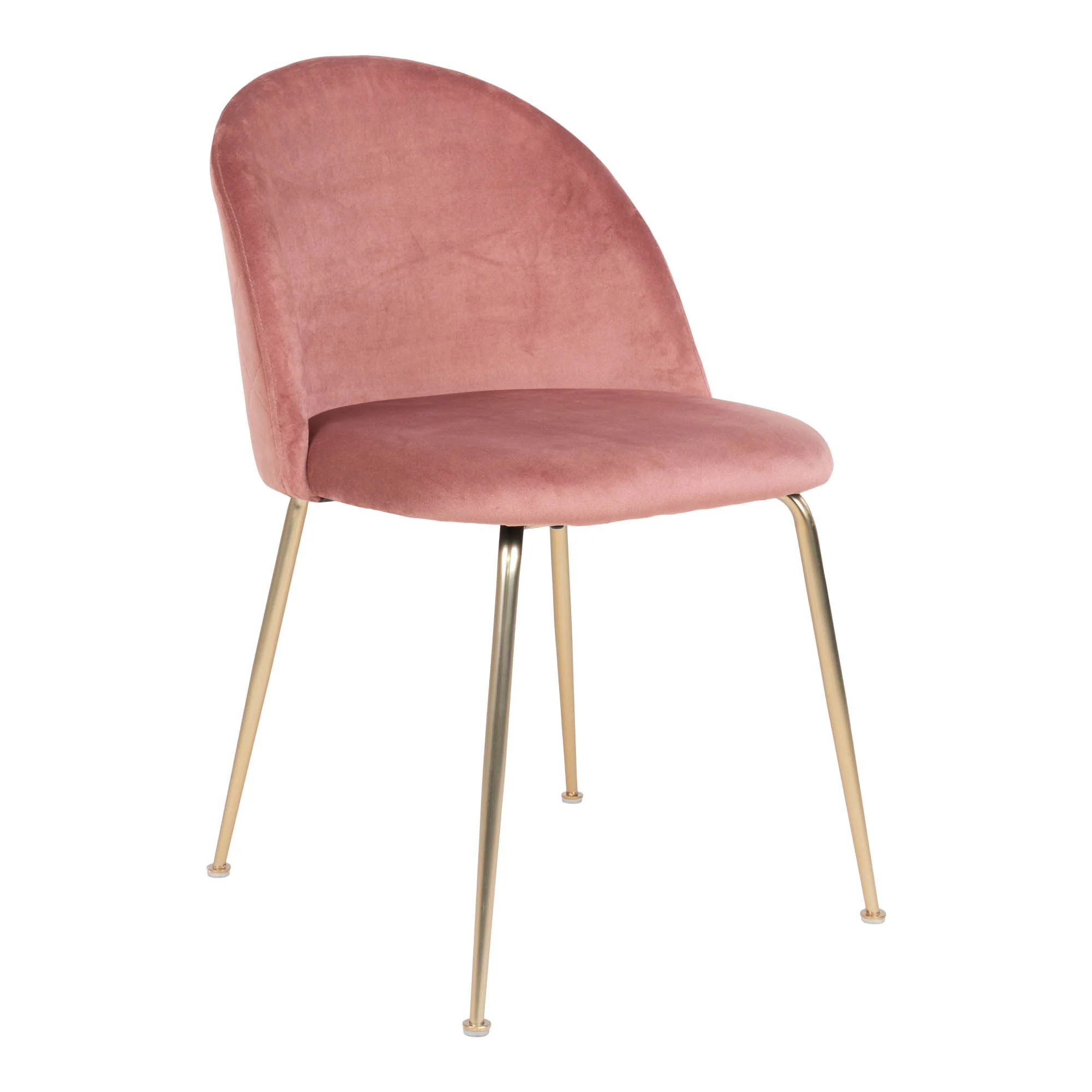 Geneve Dining Chair Option 1 – Rose Velvet with Steel Frame - Image 3