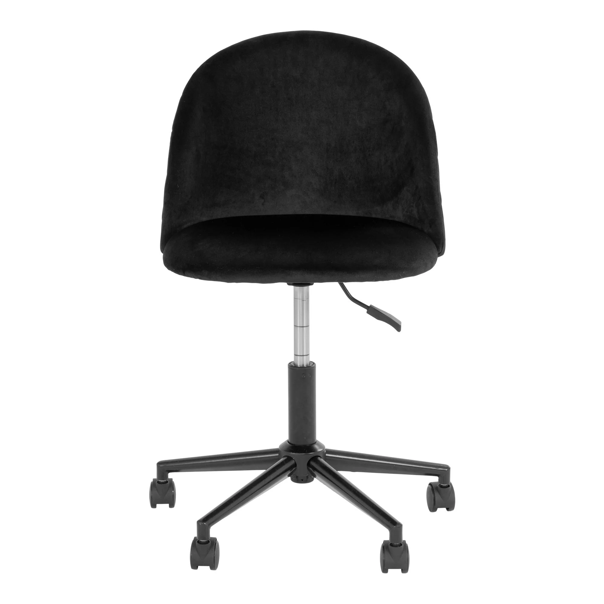 Geneve Office Chair – Adjustable Black Velvet Design - Image 2