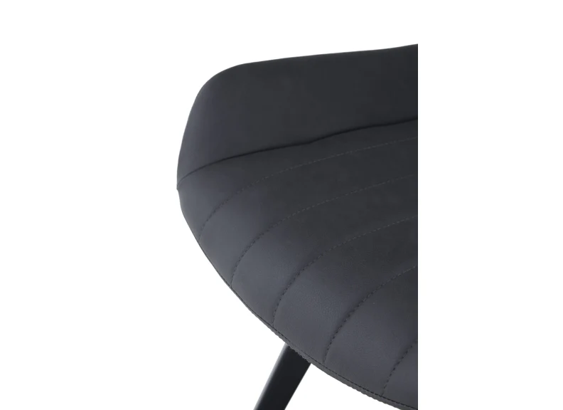 Set Of Two George Dining Chairs – Dark Blue Faux Leather 520mm - Image 6