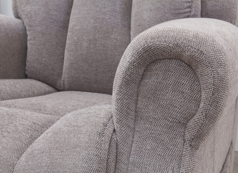 Grovenor Fabric Lift & Rise Chair – Twin Motor Recliner in Taupe - Image 5