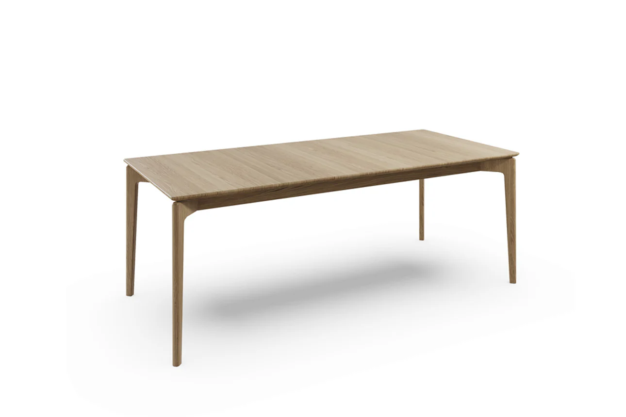 Hadley Dining Table 200cm – Extending Oak Natural Finish