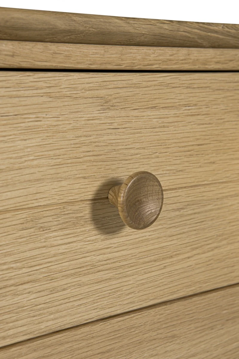 Hadley Medium Chest 5 Drawer - Oak Natural - Image 8
