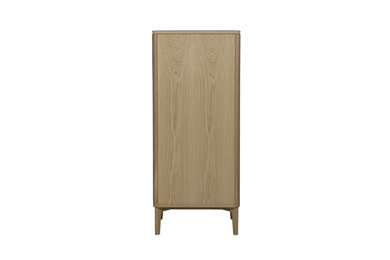 Hadley Tall Chest 5 Drawer - Oak Natural - Image 4