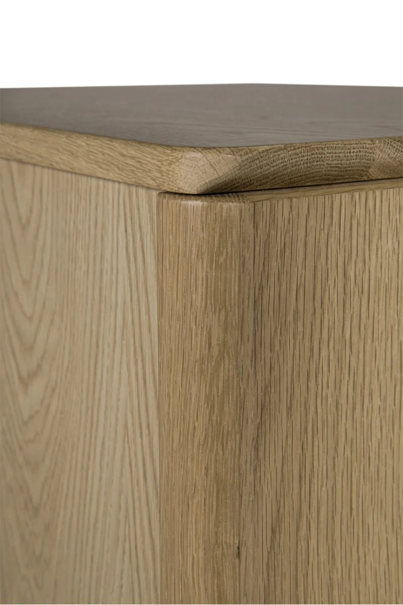 Hadley Tall Chest 5 Drawer - Oak Natural - Image 6