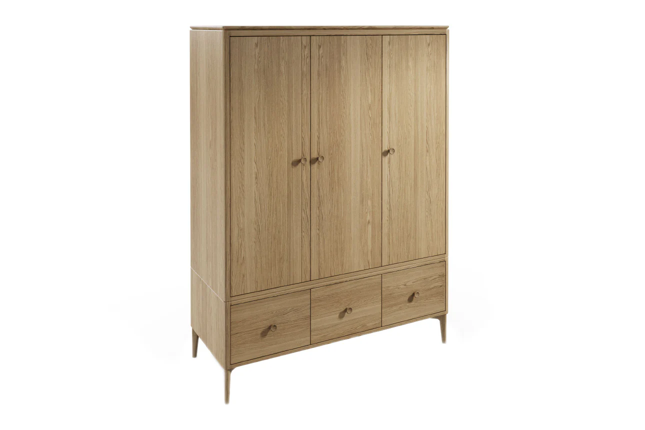 Hadley Wardrobe - 3 door - Oak Natural