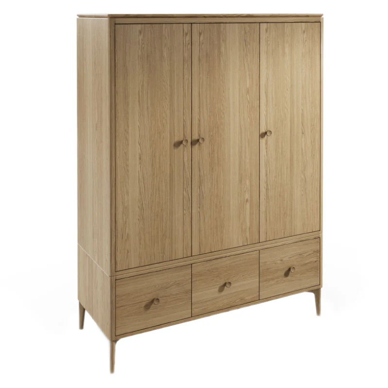 Hadley Wardrobe - 3 door - Oak Natural - Image 2