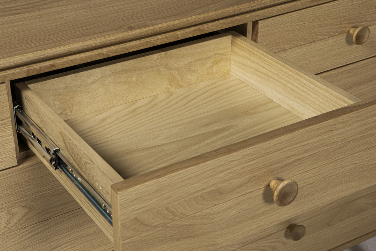 Hadley Wide Chest 7 Drawer - Oak Natural - Image 10