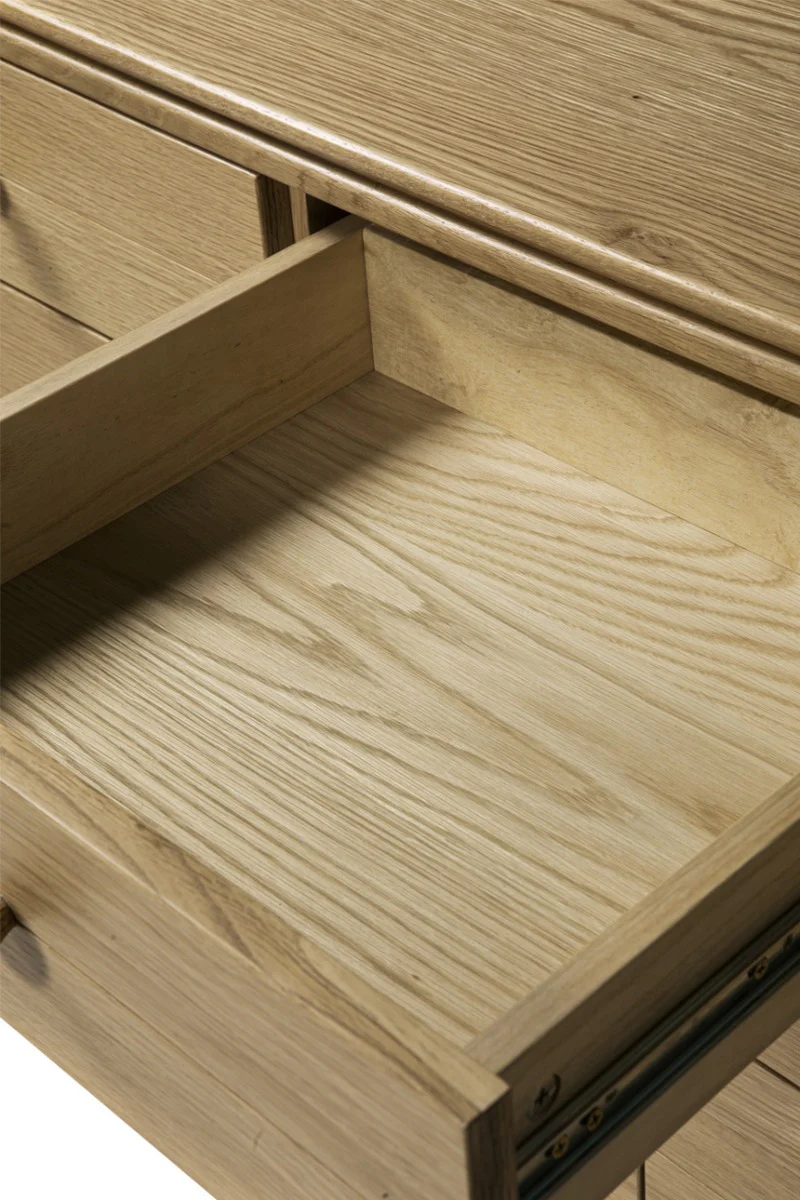 Hadley Wide Chest 7 Drawer - Oak Natural - Image 11