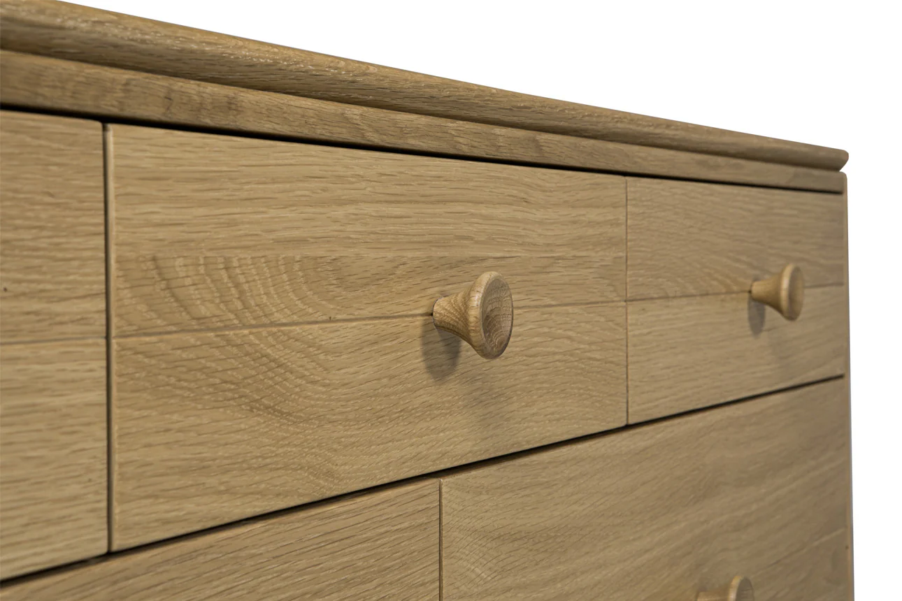 Hadley Wide Chest 7 Drawer - Oak Natural - Image 8
