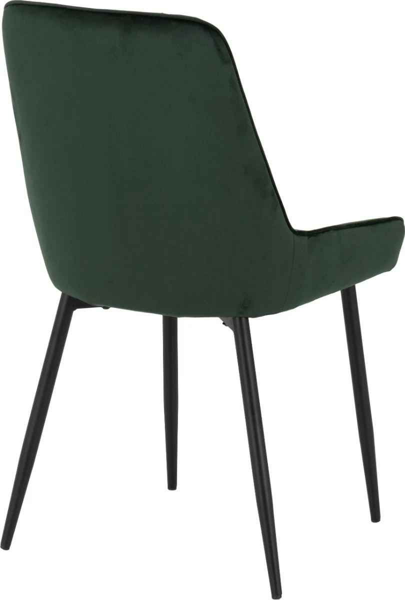 Hamilton Large Dining Set with Avery Chairs – Medium Oak Effect Table and Emerald Green Velvet - Image 10